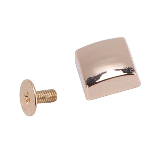 Sxhlseller Schraubenrücktennieten, Lederquadrate Nieten 30 Set Leichtes Gewicht mit 6 -mm -pH Eisenschrauben für High Heels (GOLD) von Sxhlseller