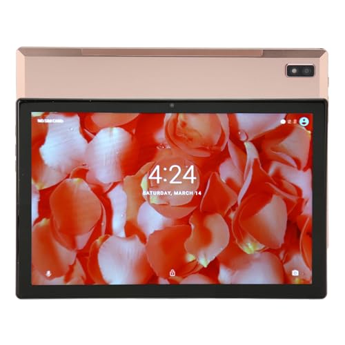 Sxhlseller Tablet 10,1 Zoll AndroidTablet PC, 4G LTE Computer Tablets 16GB RAM 1TB ROM, 5G WiFi, IPS Full HD Display, 8000mAh Akku Tablet 13MP 16MP Dual Kamera (Roségold) von Sxhlseller