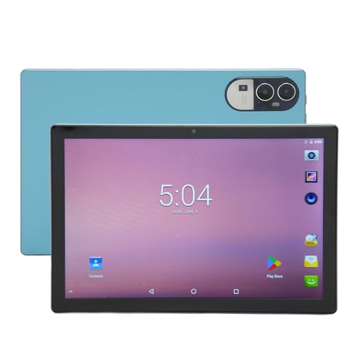 Sxhlseller Tablet 10,1 Zoll AndroidTablet PC, Computer Tablets 8 GB RAM 256 GB ROM mit Dual Kamera, 4G LTE 5G WiFi Büro Tablet mit 7000 MAh Lithium Akku, (Blau) von Sxhlseller