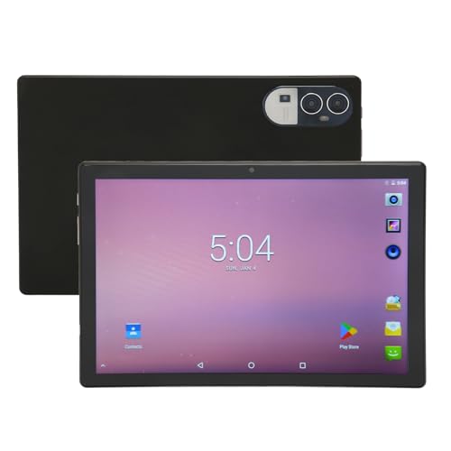 Sxhlseller Tablet 10,1 Zoll AndroidTablet PC, Computer Tablets 8 GB RAM 256 GB ROM mit Dual Kamera, 4G LTE 5G WiFi Büro Tablet mit 7000 MAh Lithium Akku, (Schwarz) von Sxhlseller