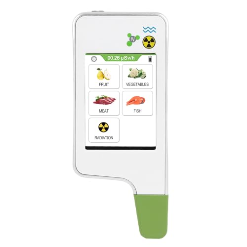 Sxhlseller Tragbarer Nitrat-Tester, Berührungskapazitiver Bildschirm 0-9999mg/kg Lebensmittelstrahldetektor 3 Farbdisplay für Obst und Gemüse (WHITE) von Sxhlseller