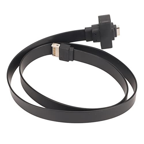 Sxhlseller USB 3.1 Typ C Frontpanel Header Verlängerungskabel, 10 Gbit/s Flexibles Typ E auf Typ C Verlängerungskabel mit Nut-Design, USB 3.1 Frontpanel Kabel 1,64 Fuß Länge von Sxhlseller