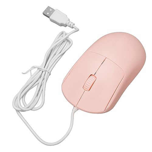 Sxhlseller USB-Computermaus mit Kabel, 1200 DPI, Ergonomische Computermaus mit Langlebigen Klicks, USB-Plug-and-Play für Gamer, Büroangestellte (Rosa) von Sxhlseller