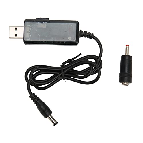 Sxhlseller USB-zu-DC-Stromkabel, 5 V Bis 9 V oder 12 V Step-Up-Ladekonverter, Tragbares DC-USB-Step-Up-Kabel mit 3,5 X 1,35 Mm Anschlussspitze für Ventilator-Tischlampe von Sxhlseller