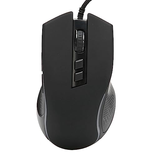 Sxhlseller X100 USB Gaming Maus, Ergonomisches Design, Optischer Sensor, Laptop Maus für Gaming, Büro, Zuhause, Kabelgebundene Gaming Maus mit 7 Farben RGB Hintergrundbeleuchtung (Schwarz) von Sxhlseller