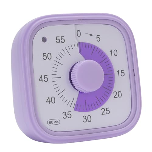Sxhlseller Zeitmanagement -Tool, Robustes Visual Countdown -Timer 3 Level für den Unterricht mit Mehreren Zwecken (violett) von Sxhlseller