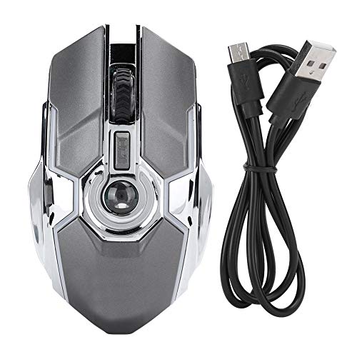 Sxhlseller T30 Hochleistungs-RGB-Light-Gaming-Maus mit großer Kapazität 2.4G Wireless Charging Mechanische Bunte Gamelight-Hintergrundbeleuchtungsmaus(Eisengrau) von Sxhlseller