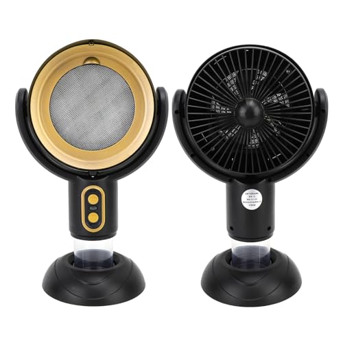 Tragbare Dunstabzugshaube, Desktop Dunstabzugshaube mit 2 Gang Abluftventilator und Abnehmbarem Ölaufbewahrungsbecher, Tragbarer Küchenabluftventilator für Grill Hot Pot (Schwarz von Sxhlseller