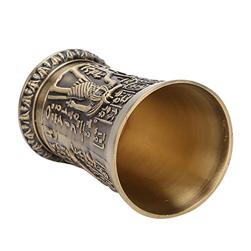 Vintage Metall Whisky Schnapsglas, kreatives Schnapsglas, handgeprägtes Mini-Cup-Geschenk, Dekorationsornamente(Bronze) von Sxhlseller
