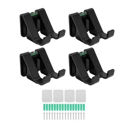 Wandhalterung für Videospiel-Controller, Universelles Aufbewahrungsregal für S-, X-, Elite-, Series S- und Series X-Controller mit Schrauben und Klebstoffen, 4 Stück (Black) von Sxhlseller