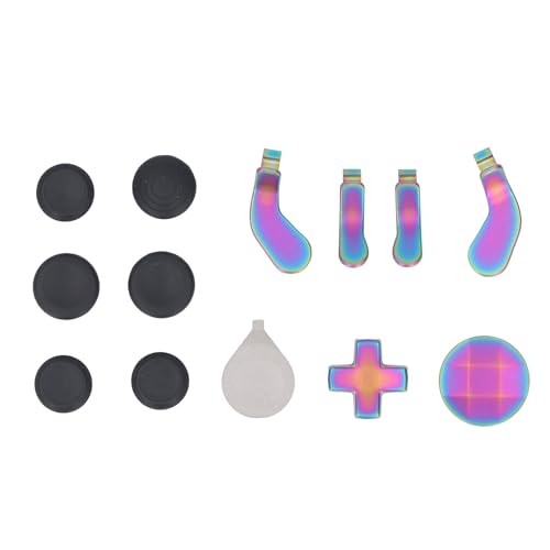 für Elite Series 2 Controller Thumbsticks Set, Anpassbar mit Griffen, D Pads und Paddle Sets, Edelstahl Gummi D Pads Paddle Controller Zubehör für Elite Series 2 (Mehrere Farben) von Sxhlseller