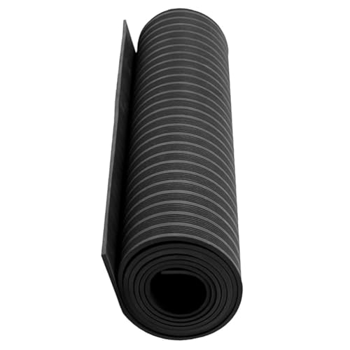 Dielektrische Industrie-Arbeitsmatten, 3 mm dick – Anti-Ermüdungsmatte für die Industrie – nichtleitende Schalttafelmatte(Schwarz,1 * 8m) von Sxlawesom