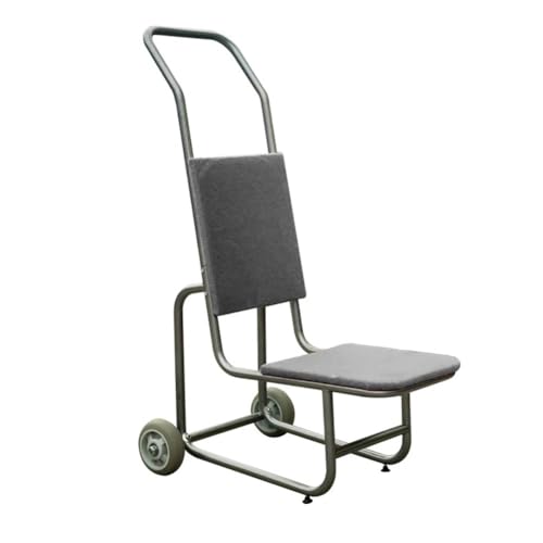 Schwerlast-Stuhlwagen, Stapel- und Bankettstuhlwagen, Transportgestell für Stühle für Büro, Veranstaltungen und Schulen(Grey) von Sxlawesom