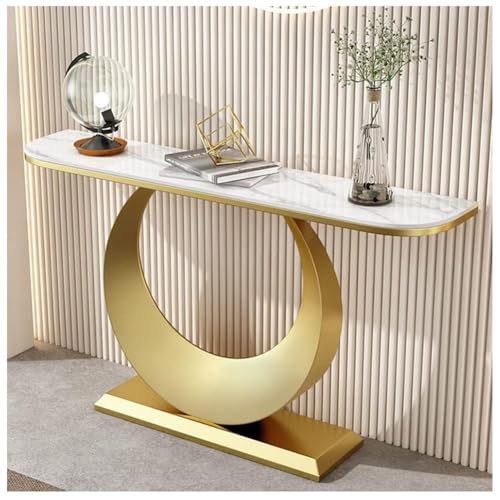 Sxlawesom Eingangstisch - Flurtisch für Wohnzimmer, Sofa - 10 Stile(Gold#A,150 * 30 * 80cm) von Sxlawesom