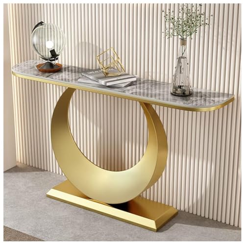 Sxlawesom Eingangstisch - Flurtisch für Wohnzimmer, Sofa - 10 Stile(Gold#B,150 * 30 * 80cm) von Sxlawesom