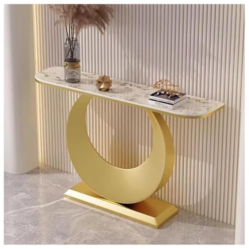 Sxlawesom Eingangstisch - Flurtisch für Wohnzimmer, Sofa - 10 Stile(Gold#C,120 * 30 * 80cm) von Sxlawesom