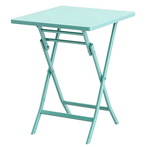 Sxlawesom Klappbarer runder Tisch in Barhöhe, Terrassentisch für Partys im Freien, Cafés, Esszimmer, Hochzeiten, 9 Farben(Green#A,55x55x72cm) von Sxlawesom