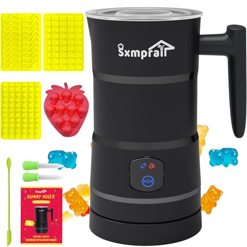 Sxmprail Gummy Candy Maker Mixer, infundiert, essbare DIY Gummibaumaschine, Gummiherstellungs-Set, 304 Edelstahl innen, inklusive 1 Bärenform, 2 Pipetten, 1 Obstform und 1 Rührstab, 5 Jahre gratis von Sxmprail