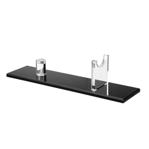 Sxmrmnx 1 Stück Messer-Feststehender Display-Ständer für Den Schreibtisch, Acryl-Messerbox, Einzelner Messerhalter für die Hausdekoration (Schwarze Basis) von Sxmrmnx
