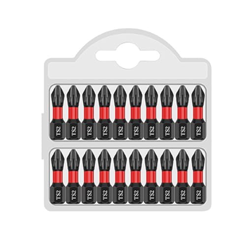 Sxmrmnx 10-Teiliges 50-Mm-Schlagmagnetkopf-Bohrerset mit Rutschfester PH2-Schraubendreherspitze, Harte Schraube Aus Legiertem Stahl mit Drehmoment Sxmrmnx 10-Teiliges 50-Mm-Schlagmagnetkopf-Bohrerset mit Rutschfester PH2-Schraubendreherspitze, Harte Schraube Aus Legiertem Stahl mit Drehmoment von Sxmrmnx