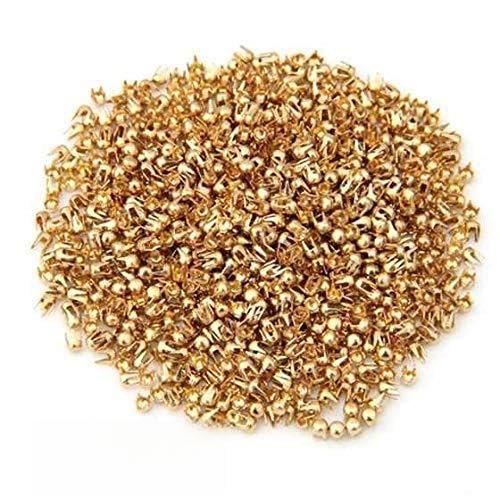 Sxmrmnx 1000x Kupfer 2.5mm Mini Krallennieten Ziernieten Schmucknieten goldenfarbe Sxmrmnx 1000x Kupfer 2.5mm Mini Krallennieten Ziernieten Schmucknieten goldenfarbe von Sxmrmnx