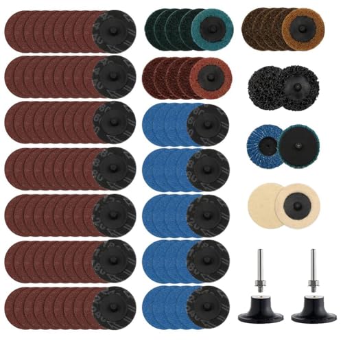 Sxmrmnx 118-Teiliges Schleifscheiben-Set für Stabschleifer - 2 Schnellwechsel mit 1/4 Halterscheiben, Zubehör Zur Oberflächenbearbeitung Sxmrmnx 118-Teiliges Schleifscheiben-Set für Stabschleifer - 2 Schnellwechsel mit 1/4 Halterscheiben, Zubehör Zur Oberflächenbearbeitung von Sxmrmnx