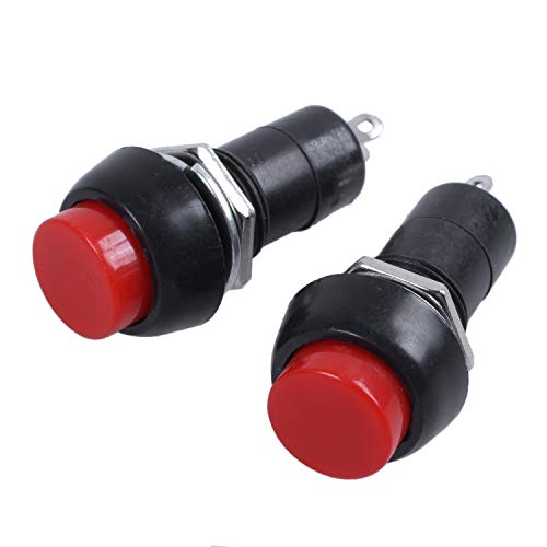 Sxmrmnx 2 Stueck 2-Pin SPST OFF- (ON) A Momentaner Druckknopfschalter Normalerweise Offen von Sxmrmnx