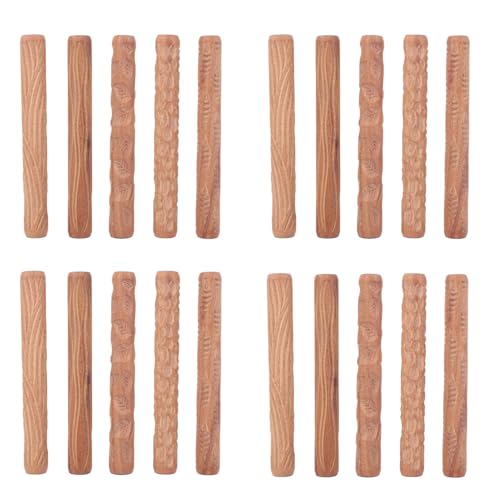 Sxmrmnx 20 Stücke Töpfer Werkzeuge Hand Rollen für Ton Ton Stempel Ton Muster Roller von Sxmrmnx