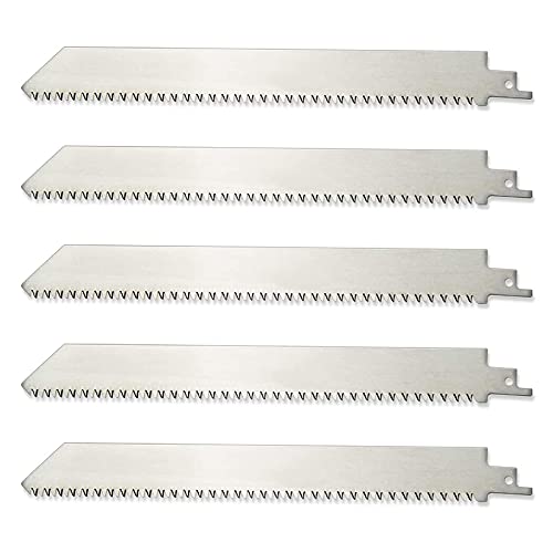 Sxmrmnx 5 Pack 9 8TPI Unlackiertes Edelstahl SäGe Blatt zum Einfrieren Von Fleisch und Knochen Schneiden Schnitt Sxmrmnx 5 Pack 9 8TPI Unlackiertes Edelstahl SäGe Blatt zum Einfrieren Von Fleisch und Knochen Schneiden Schnitt von Sxmrmnx