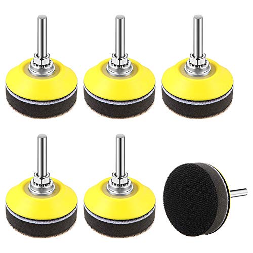 Sxmrmnx 6 Teiliges 2 Schleif Pad mit Klett Verschluss, Scheibe mit 1/4 Schaft Bohrer und Schaum Puffer Pad Sxmrmnx 6 Teiliges 2 Schleif Pad mit Klett Verschluss, Scheibe mit 1/4 Schaft Bohrer und Schaum Puffer Pad von Sxmrmnx