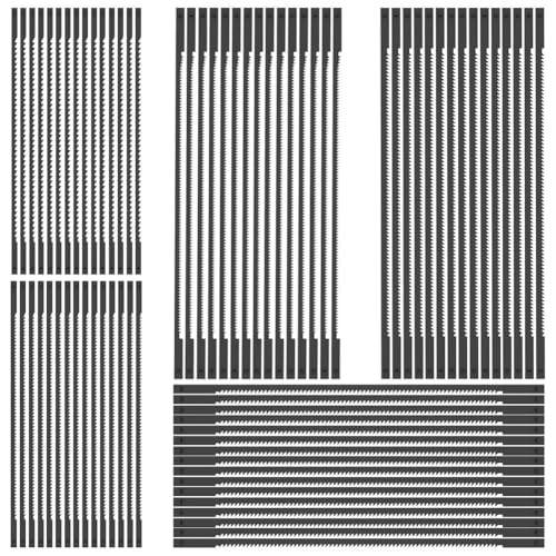 Sxmrmnx 75-Teiliges Dekupiersägeblatt-Set mit Stiftende, 5-Dekupiersägeblatt-Sortiment, Dekupiersägeblatt zum Holzschneiden, 10/15/18/20/24 TPI Sxmrmnx 75-Teiliges Dekupiersägeblatt-Set mit Stiftende, 5-Dekupiersägeblatt-Sortiment, Dekupiersägeblatt zum Holzschneiden, 10/15/18/20/24 TPI von Sxmrmnx