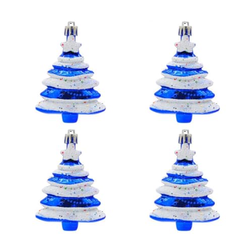 Sxmrmnx 8x6cm 4er Pack Weihnachtskugeln Sonderform Christbaumschmuck Requisiten Geschenk Kunststoff Bemalt Weihnachtsbaum Blau Sxmrmnx 8x6cm 4er Pack Weihnachtskugeln Sonderform Christbaumschmuck Requisiten Geschenk Kunststoff Bemalt Weihnachtsbaum Blau von Sxmrmnx