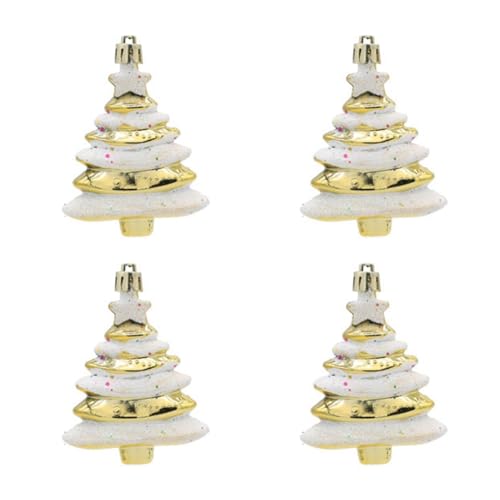 Sxmrmnx 8x6cm 4er Pack Weihnachtskugeln Sonderform Christbaumschmuck Requisiten Geschenk Kunststoff Bemalt Weihnachtsbaum Gold Sxmrmnx 8x6cm 4er Pack Weihnachtskugeln Sonderform Christbaumschmuck Requisiten Geschenk Kunststoff Bemalt Weihnachtsbaum Gold von Sxmrmnx
