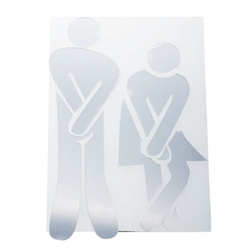 Sxmrmnx 9Pcs/Set 3D Lustige Toilette Aufkleber Badezimmer Wandaufkleber Mode Silber Sxmrmnx 9Pcs/Set 3D Lustige Toilette Aufkleber Badezimmer Wandaufkleber Mode Silber von Sxmrmnx