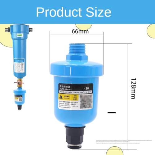 Sxmrmnx AD202 Pneumatisches Luftkompressorventil Automatischer Ablass Luftfalle Mini Cup Luftkompressor Schwimmertyp Automatisches Ablassventil von Sxmrmnx