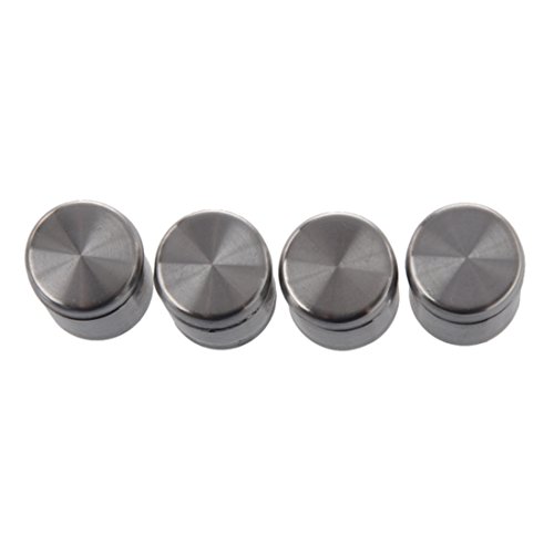 Sxmrmnx Abstandshalter zum Aufschrauben, fuer Glas//Naegel, aus Edelstahl, silberfarben, 4 Stueck Sxmrmnx Abstandshalter zum Aufschrauben, fuer Glas//Naegel, aus Edelstahl, silberfarben, 4 Stueck von Sxmrmnx