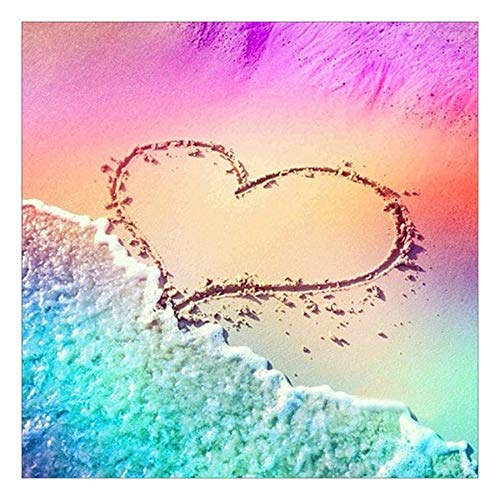 Sxmrmnx DIY 5D Diamant GemäLde, Kreuzstich Voll Strass Stickerei, Home Decor Kunst Geschenke (Love Beach) von Sxmrmnx