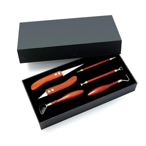 Sxmrmnx Doppelkopf-Trimmschaber Aus Wolframstahl, Tonschneidemesser, Töpfermesser, Holzgriff, Skulptur, Textur, Töpferwerkzeug-Set Sxmrmnx Doppelkopf-Trimmschaber Aus Wolframstahl, Tonschneidemesser, Töpfermesser, Holzgriff, Skulptur, Textur, Töpferwerkzeug-Set von Sxmrmnx