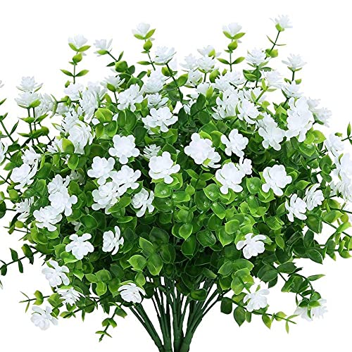 Sxmrmnx KüNstliche Pflanze, 10 StüCk Kleine Kunstblumenpflanze, Kunststoff Eukalyptus GefäLschte Pflanzen Indoor Outdoor für Home Kitchen Office Sxmrmnx KüNstliche Pflanze, 10 StüCk Kleine Kunstblumenpflanze, Kunststoff Eukalyptus GefäLschte Pflanzen Indoor Outdoor für Home Kitchen Office von Sxmrmnx