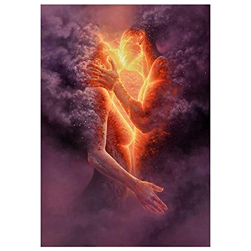 Sxmrmnx Malen Nach Nummer Kits für Erwachsene auf Leinwand 16 X 20 DIY Acryl Malerei Kit für Kinder und Erwachsene AnfäNger - Kuss Sxmrmnx Malen Nach Nummer Kits für Erwachsene auf Leinwand 16 X 20 DIY Acryl Malerei Kit für Kinder und Erwachsene AnfäNger - Kuss von Sxmrmnx