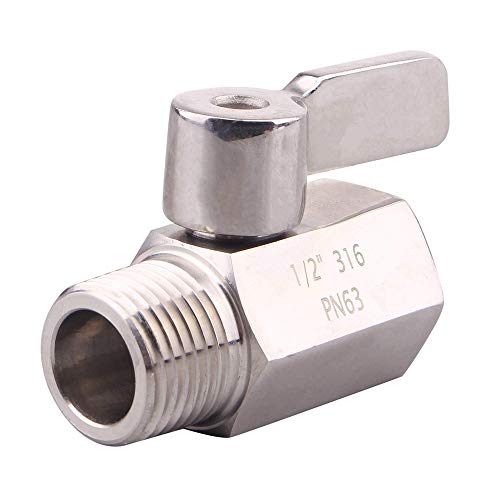Sxmrmnx Mini Aus Edelstahl 316 (1/2 Buchse X Stecker) Npt Gewinde, Ventil für Den Wasser Durch Fluss Regler Kopf von Sxmrmnx