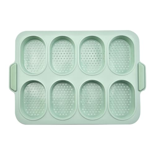 Sxmrmnx Silikonform Backform Brotbackblech Antihaft-Kuchenform Pfannen Brotbackwerkzeug, 8-Gitter-Kuchenform mit Offenem Loch von Sxmrmnx
