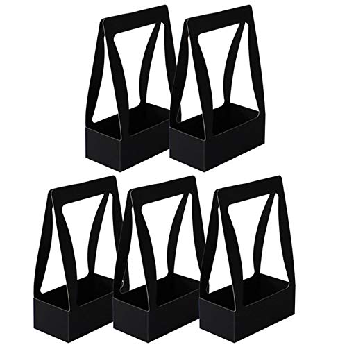 Sxmrmnx Tragbare Faltbare Blumen Box wasserdichte Papier Verpackung Florist Frische Blumen TräGer Tasche Handgemachte Strauß Korb-Schwarz Sxmrmnx Tragbare Faltbare Blumen Box wasserdichte Papier Verpackung Florist Frische Blumen TräGer Tasche Handgemachte Strauß Korb-Schwarz von Sxmrmnx