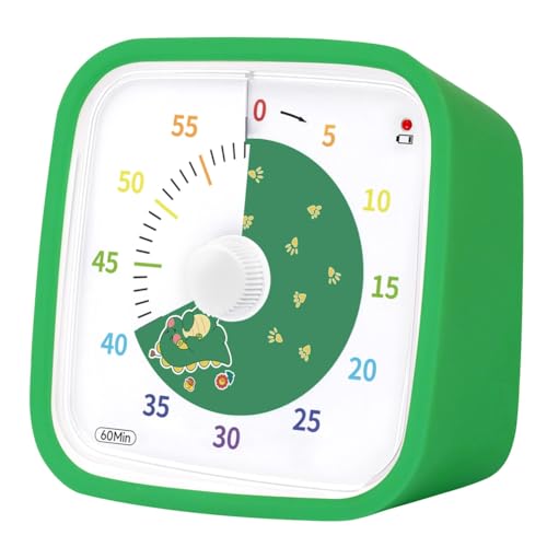 Sxmrmnx Visueller 60-Minuten-Timer mit Schutzhülle, Dinosaurier-Disk-Timer für Kinder und Erwachsene, Geräuschloses Countdown-Zeitmanagement-Tool Sxmrmnx Visueller 60-Minuten-Timer mit Schutzhülle, Dinosaurier-Disk-Timer für Kinder und Erwachsene, Geräuschloses Countdown-Zeitmanagement-Tool von Sxmrmnx