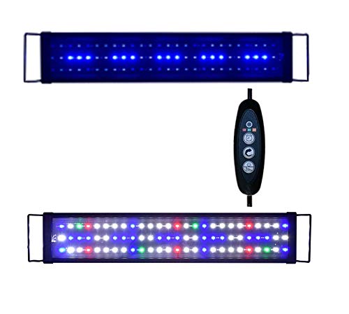 Sxspace vollspektrum LED5730 Aquarium Beleuchtung Lampe mit Mondlicht Tageslichtsimulation Lampe Reef Coral Fish Wasserpflanzen Süß-/Meerwasser Aquarien 120-150cm von Sxspace