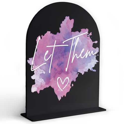 Let Them Arch Acrylschilder, psychische Gesundheits-Zitate, dekorative Holzschilder, Schreibtischdekorationen für Frauen, Büro, motivierende Schreibtischdekoration, Bürogeschenk für Kollegen Let Them Arch Acrylschilder, psychische Gesundheits-Zitate, dekorative Holzschilder, Schreibtischdekorationen für Frauen, Büro, motivierende Schreibtischdekoration, Bürogeschenk für Kollegen von Sxurt