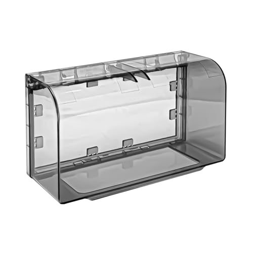 Sxutop 1 Stück 86 Typ Wandschalter Steckdose Schwarz Transluzent Flip Outlet Box Kunststoff Wandschalter Steckdose Panel Box Wasserdicht Wandschalter für Badezimmer Zuhause Draußen (20×12×7.5cm) von Sxutop