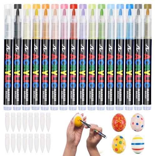 Sxutop 16 Farben Porzellanstifte Acryl Filzstift Acrylstifte Wasserfester Keramik Bemalen Set 1-5 mm Pinselspitze Acrylmarker mit Ersatzspitzen zum Bemalen von Steinen Kiesel Glas Porzellan Sxutop 16 Farben Porzellanstifte Acryl Filzstift Acrylstifte Wasserfester Keramik Bemalen Set 1-5 mm Pinselspitze Acrylmarker mit Ersatzspitzen zum Bemalen von Steinen Kiesel Glas Porzellan von Sxutop