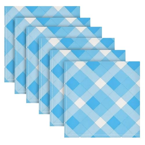 Blaue Raute Kristall dekorative Servietten wiederverwendbar rustikal Restaurant Servietten Tuch Hochzeit Tischdecke Servilletas Para Tortillas Mexicanas 50,8 x 50,8 cm Set von 6 Blaue Raute Kristall dekorative Servietten wiederverwendbar rustikal Restaurant Servietten Tuch Hochzeit Tischdecke Servilletas Para Tortillas Mexicanas 50,8 x 50,8 cm Set von 6 von SyXIOP