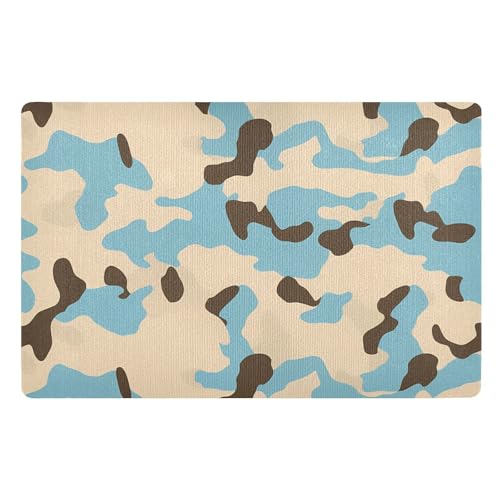 Dekorativer Läufer für den Eingangsbereich, rutschfeste Gummi-Unterseite und waschbare Läufer, extra Willkommensmatte für den Außenbereich, 81,3 x 50,8 cm, Küchenteppich für Zuhause, Eingangsbereich von SyXIOP
